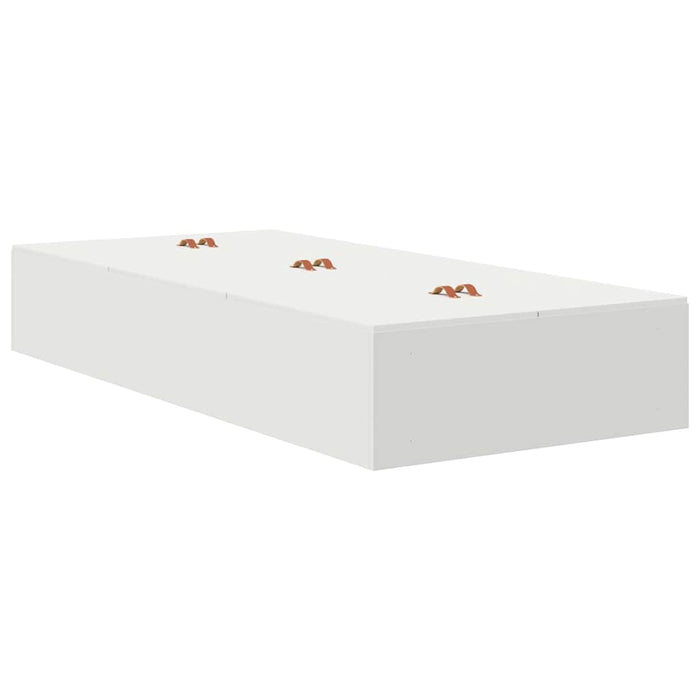 Cadru de pat cu depozitare Alb 200 x 90 x 31.5 cm Lemn compozit - WALTI WALTI