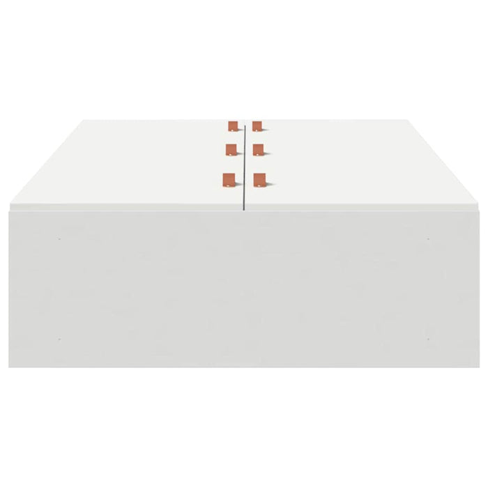 Cadru de pat cu depozitare Alb 200 x 90 x 31.5 cm Lemn compozit - WALTI WALTI