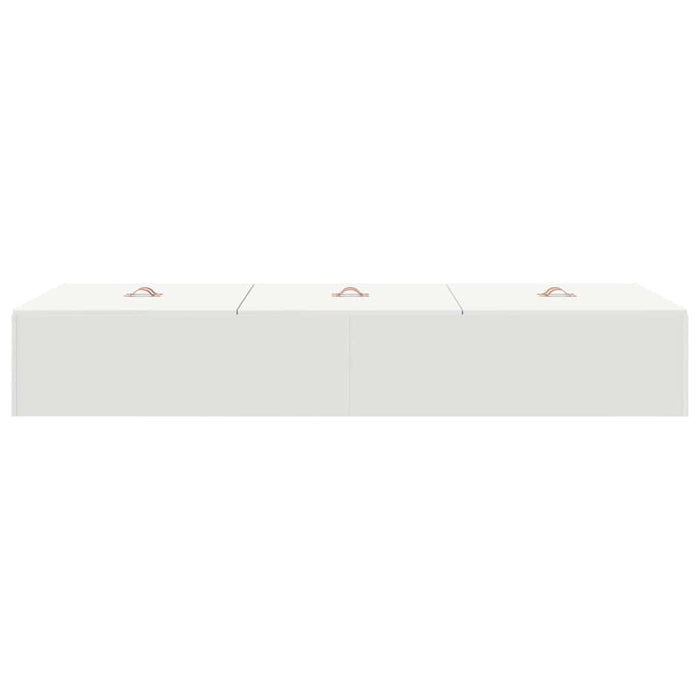 Cadru de pat cu depozitare Alb 200 x 90 x 31.5 cm Lemn compozit - WALTI WALTI