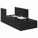 Cadru de pat Stejar negru 200 x 90 x 31.5 cm Lemn compozit - WALTI WALTI