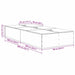 Cadru de pat Stejar negru 200 x 90 x 31.5 cm Lemn compozit - WALTI WALTI