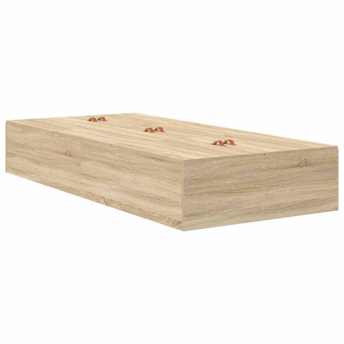 Cadru de pat Stejar sonoma 200 x 90 x 31.5 cm Lemn compozit - WALTI WALTI
