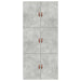 Cadru de pat Gri beton 200 x 90 x 31.5 cm Lemn compozit - WALTI WALTI
