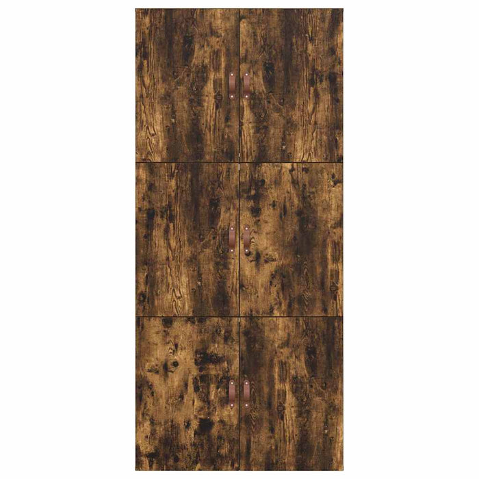 Cadru de pat Stejar afumat 200 x 90 x 31.5 cm Lemn compozit - WALTI WALTI