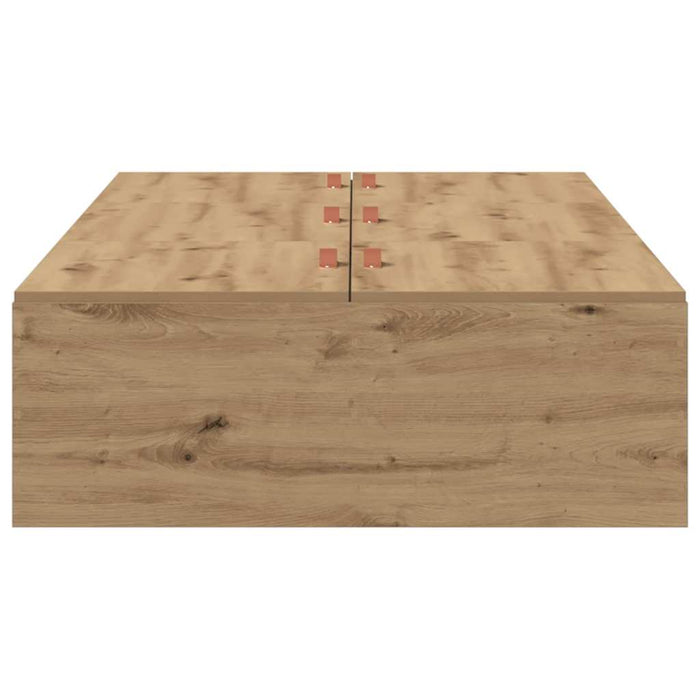 Cadru de pat stejar artizanal 200 x 90 x 31.5 cm Lemn compozit - WALTI WALTI