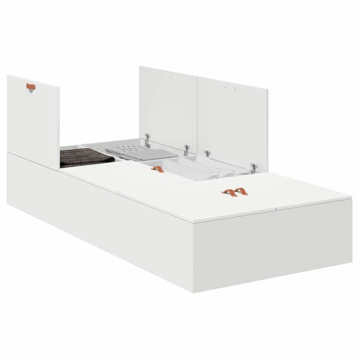 Cadru de pat Alb 200 x 100 x 31.5 cm Lemn compozit - WALTI WALTI