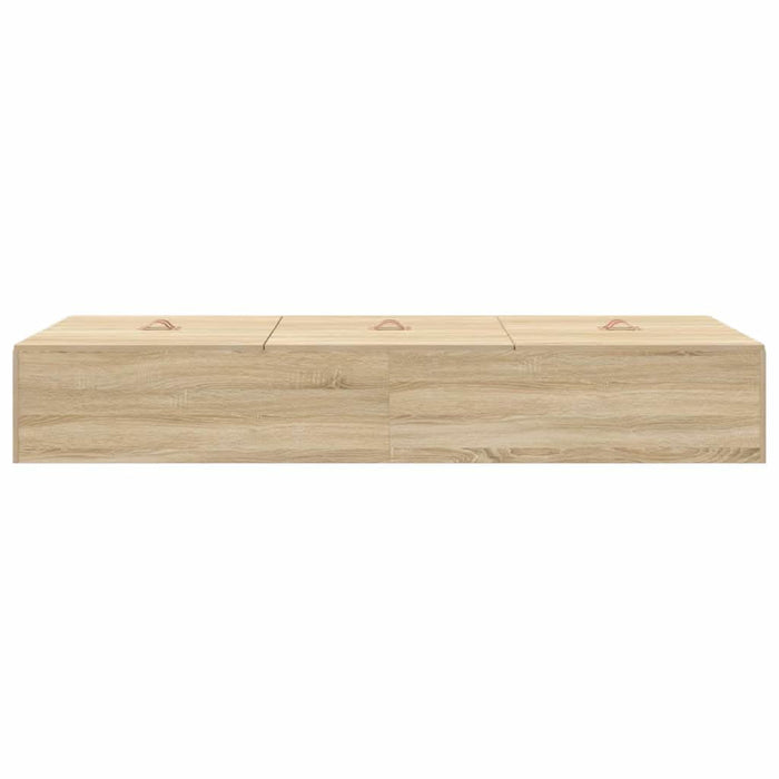 Cadru de pat Stejar sonoma 200 x 100 x 31.5 cm Lemn compozit - WALTI WALTI