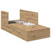 Cadru de pat stejar artizanal 200 x 100 x 31.5 cm Lemn compozit - WALTI WALTI