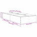 Cadru de pat stejar artizanal 200 x 100 x 31.5 cm Lemn compozit - WALTI WALTI