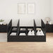Cadru de pat Stejar negru 200 x 200 x 31.5 cm Lemn compozit - WALTI WALTI