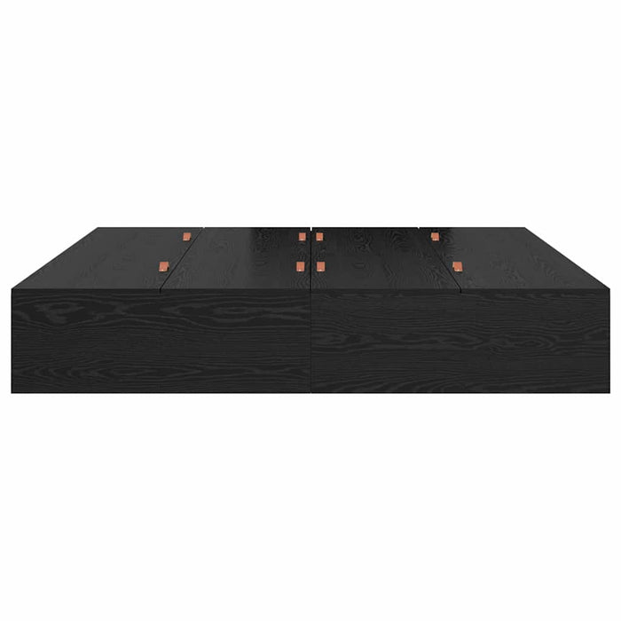 Cadru de pat Stejar negru 200 x 200 x 31.5 cm Lemn compozit - WALTI WALTI