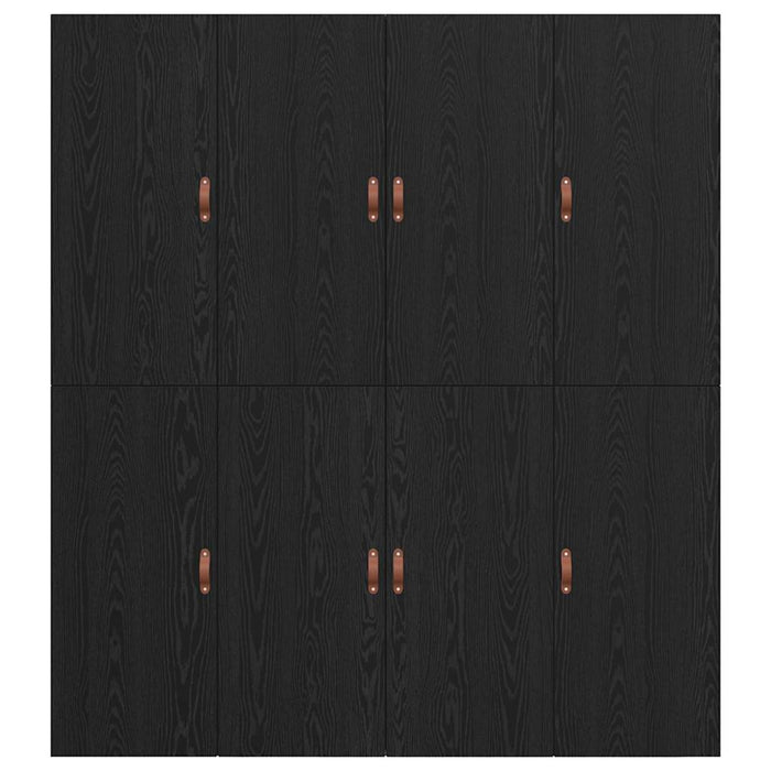 Cadru de pat Stejar negru 200 x 200 x 31.5 cm Lemn compozit - WALTI WALTI
