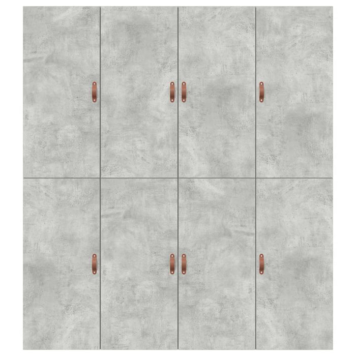 Cadru de pat Gri beton 200 x 200 x 31.5 cm Lemn compozit - WALTI WALTI