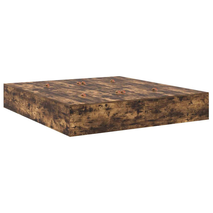 Cadru de pat Stejar afumat 200 x 200 x 31.5 cm Lemn compozit - WALTI WALTI