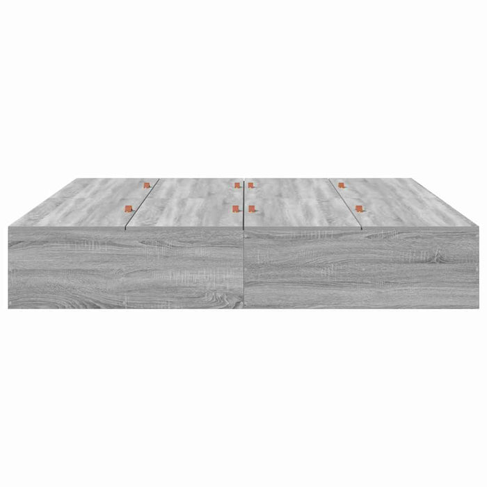 Cadru de pat sonoma gri 200 x 200 x 31.5 cm Lemn compozit - WALTI WALTI