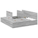 Cadru de pat sonoma gri 200 x 200 x 31.5 cm Lemn compozit - WALTI WALTI
