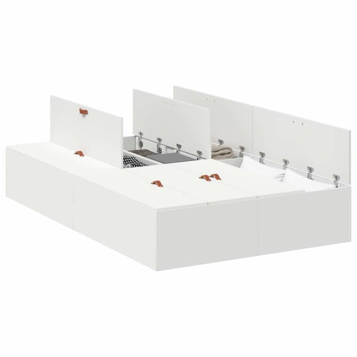 Cadru de pat Alb 200 x 120 x 31.5 cm Lemn compozit - WALTI WALTI