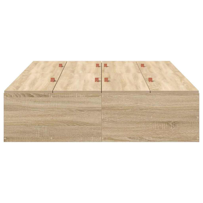 Cadru de pat Stejar sonoma 200 x 120 x 31.5 cm Lemn compozit - WALTI WALTI