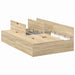 Cadru de pat Stejar sonoma 200 x 120 x 31.5 cm Lemn compozit - WALTI WALTI