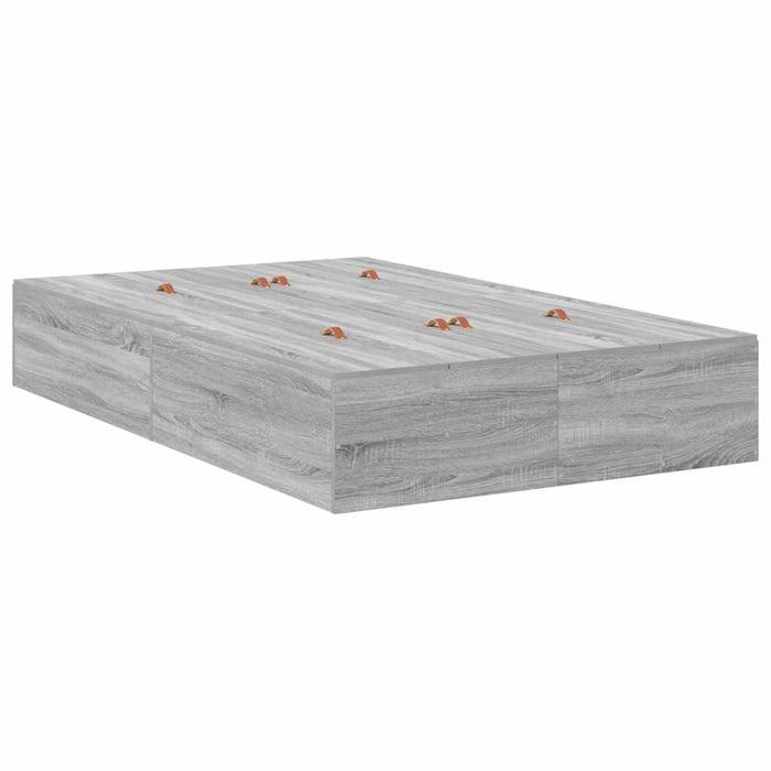 Cadru de pat sonoma gri 200 x 120 x 31.5 cm Lemn compozit - WALTI WALTI