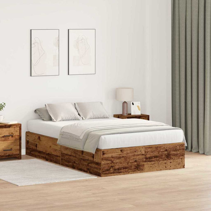 Cadru de pat Lemn vechi 200 x 120 x 31.5 cm Lemn compozit - WALTI WALTI