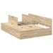 Cadru de pat Stejar sonoma 200 x 140 x 31.5 cm Lemn compozit - WALTI WALTI
