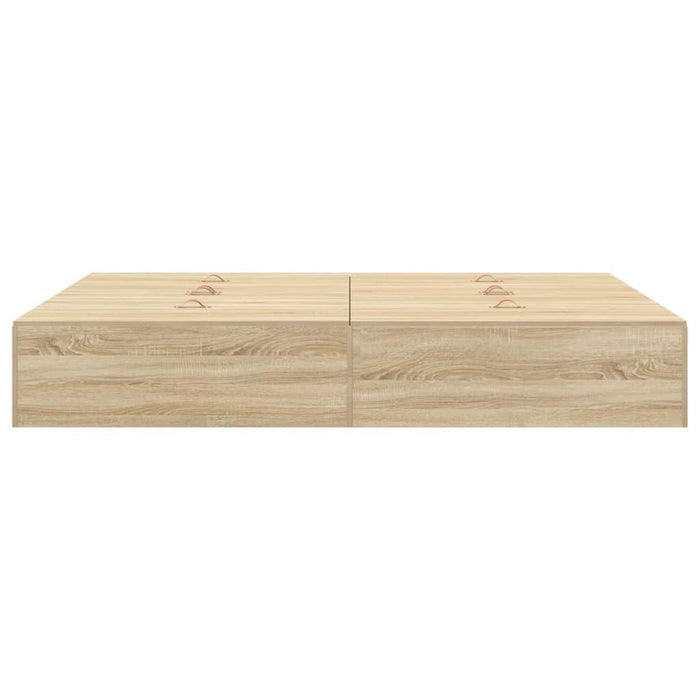 Cadru de pat Stejar sonoma 200 x 140 x 31.5 cm Lemn compozit - WALTI WALTI