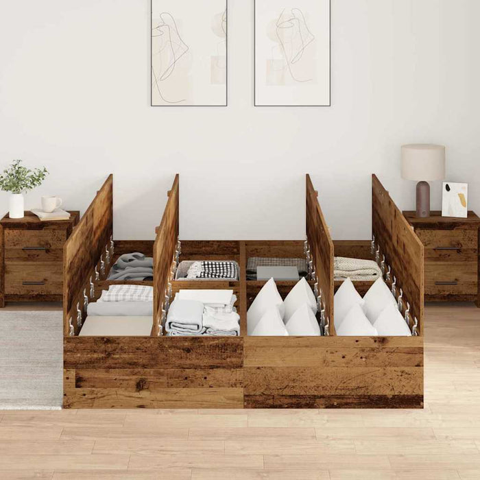 Cadru de pat Lemn vechi 200 x 150 x 31.5 cm Lemn compozit - WALTI WALTI