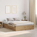 Cadru de pat stejar artizanal 200 x 150 x 31.5 cm Lemn compozit - WALTI WALTI