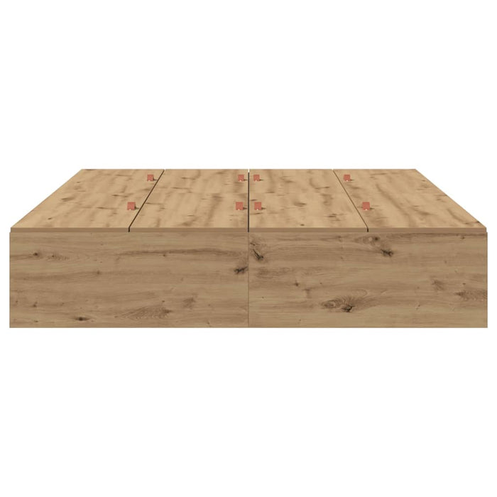 Cadru de pat stejar artizanal 200 x 150 x 31.5 cm Lemn compozit - WALTI WALTI