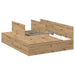 Cadru de pat stejar artizanal 200 x 150 x 31.5 cm Lemn compozit - WALTI WALTI
