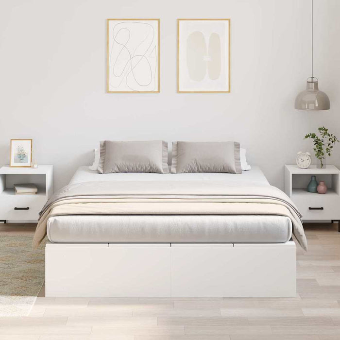 Cadru de pat Alb 200 x 160 x 31.5 cm Lemn compozit - WALTI WALTI