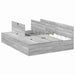 Cadru de pat sonoma gri 200 x 160 x 31.5 cm Lemn compozit - WALTI WALTI