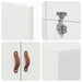 Cadru de pat cu depozitare Alb 190 x 90 x 31.5 cm Lemn compozit - WALTI WALTI