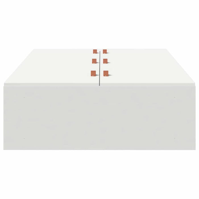 Cadru de pat cu depozitare Alb 190 x 90 x 31.5 cm Lemn compozit - WALTI WALTI