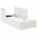 Cadru de pat cu depozitare Alb 190 x 90 x 31.5 cm Lemn compozit - WALTI WALTI