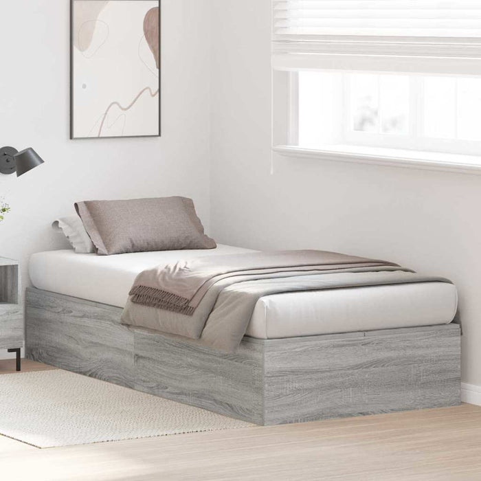 Cadru de pat sonoma gri 190 x 90 x 31.5 cm Lemn compozit - WALTI WALTI