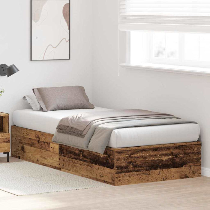 Cadru de pat Lemn vechi 190 x 90 x 31.5 cm Lemn compozit - WALTI WALTI