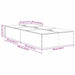 Cadru de pat Lemn vechi 190 x 90 x 31.5 cm Lemn compozit - WALTI WALTI