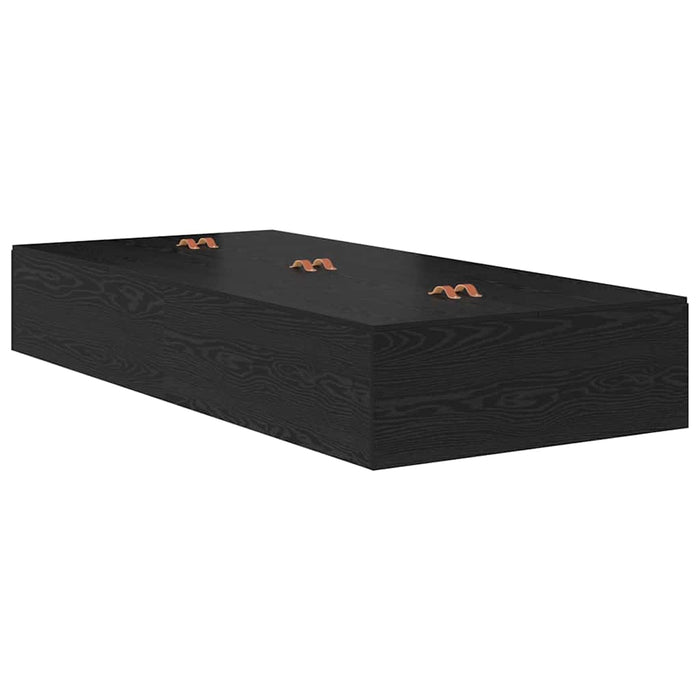 Cadru de pat Stejar negru 190 x 75 x 31.5 cm Lemn compozit - WALTI WALTI