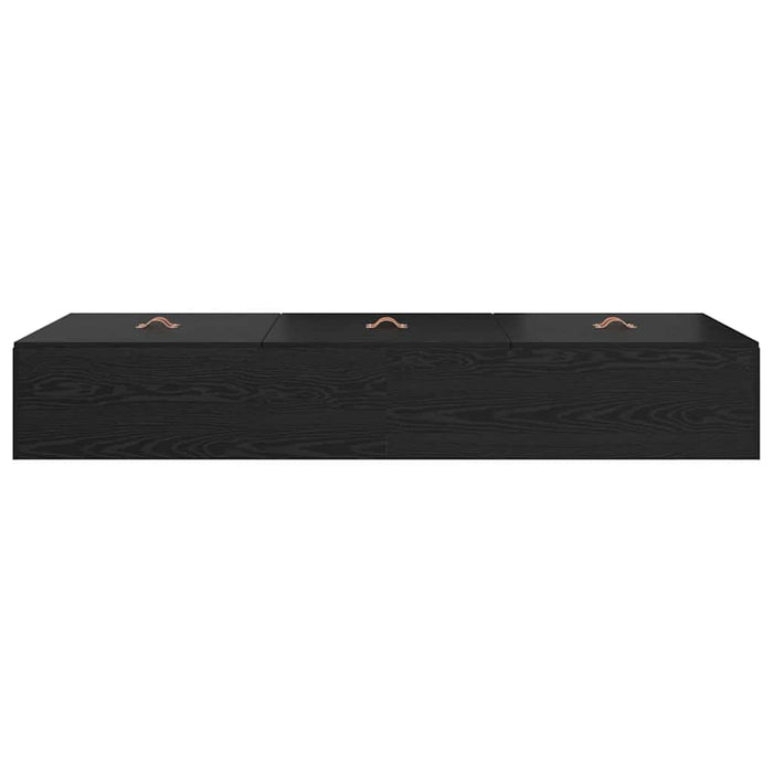 Cadru de pat Stejar negru 190 x 75 x 31.5 cm Lemn compozit - WALTI WALTI