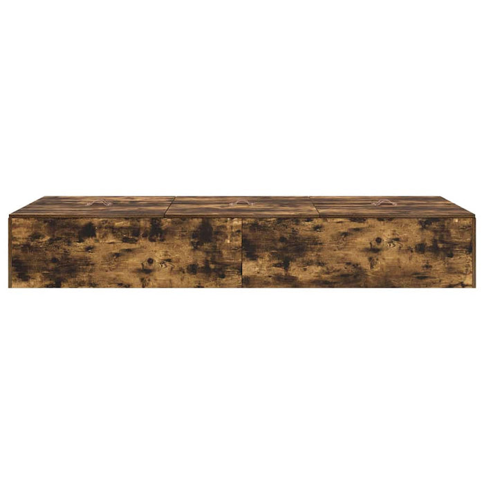 Cadru de pat Stejar afumat 190 x 75 x 31.5 cm Lemn compozit - WALTI WALTI