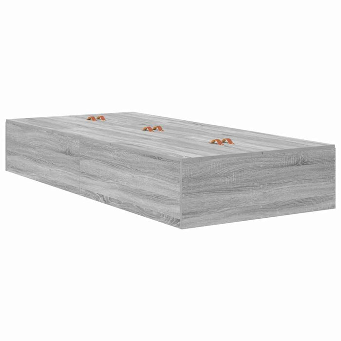 Cadru de pat sonoma gri 190 x 75 x 31.5 cm Lemn compozit - WALTI WALTI