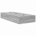 Cadru de pat sonoma gri 190 x 75 x 31.5 cm Lemn compozit - WALTI WALTI