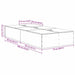 Cadru de pat sonoma gri 190 x 75 x 31.5 cm Lemn compozit - WALTI WALTI