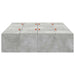 Cadru de pat Gri beton 190 x 120 x 31.5 cm Lemn compozit - WALTI WALTI