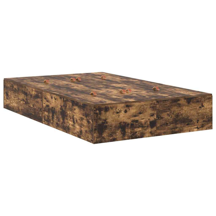 Cadru de pat Stejar afumat 190 x 120 x 31.5 cm Lemn compozit - WALTI WALTI