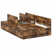 Cadru de pat Stejar afumat 190 x 120 x 31.5 cm Lemn compozit - WALTI WALTI