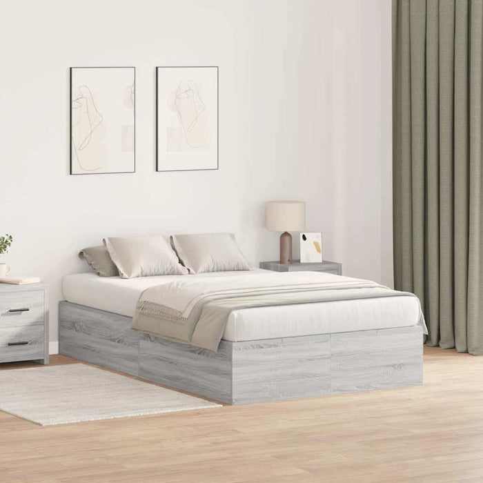Cadru de pat sonoma gri 190 x 120 x 31.5 cm Lemn compozit - WALTI WALTI