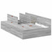 Cadru de pat sonoma gri 190 x 120 x 31.5 cm Lemn compozit - WALTI WALTI